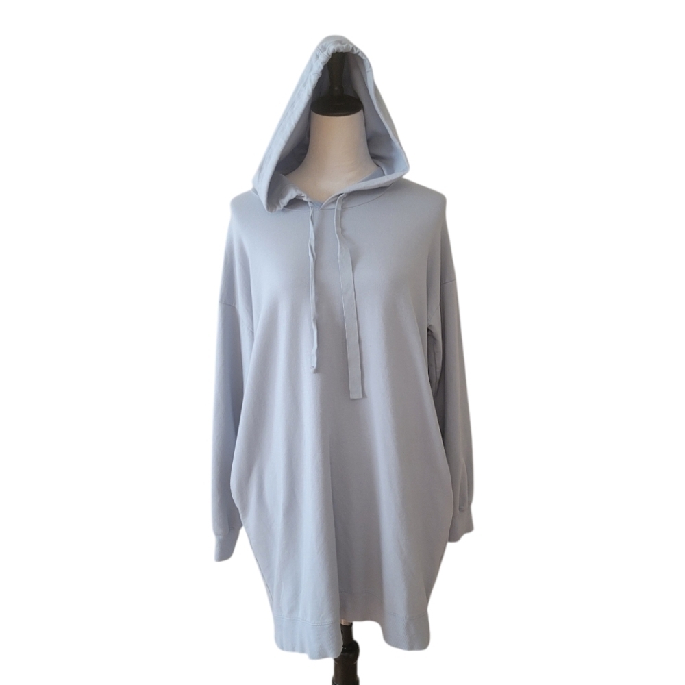 The Drop‎ Gray Fleece Hooded Mini Dress Size Large